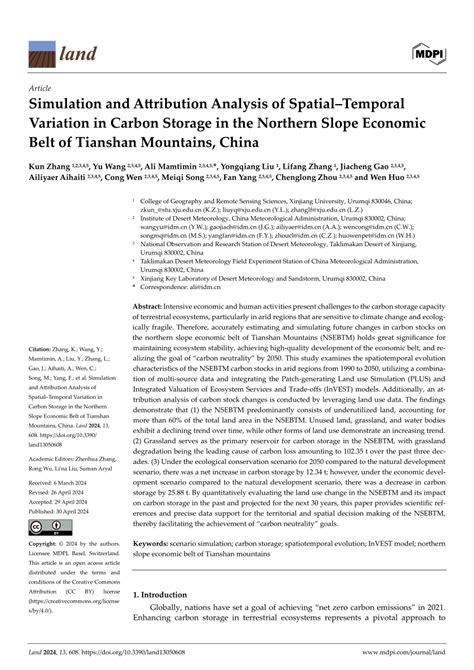 PDF Simulation And Attribution Analysis Of SpatialTemporal Variation