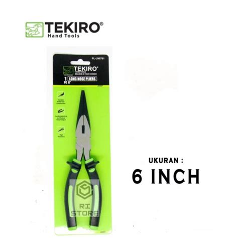 Jual Tang Lancip Inch Tekiro Long Nose Pliers Tang Cucut