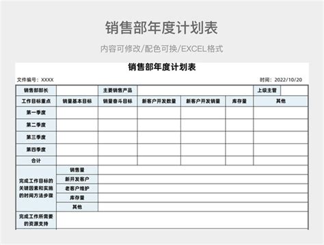 销售计划表 销售计划表图片 销售计划表模板 觅知网