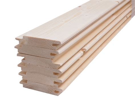 Spruce Sauna Wood Cladding 95 X 18mm Pack Of 6 Lengths 2093mm