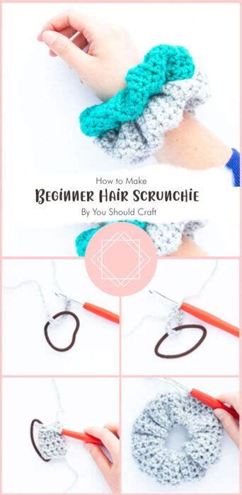 Simple Hair Scrunchie Free Crochet Pattern Ideas Part Artofit