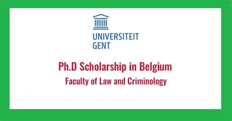 Ghent University Phd Scholarship 2023 2024 By Gdcay