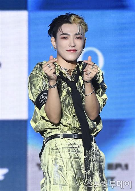 Kim Hongjoong At Showcase Press Conference For The World Ep