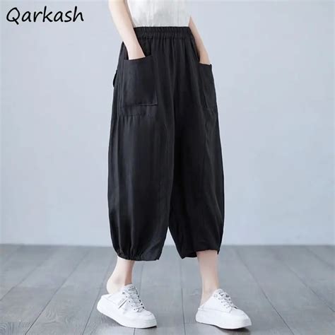 Harem Pants Women Clothing Teens Pure Baggy M 3xl Pantalones Korean Style Fashion Trousers All