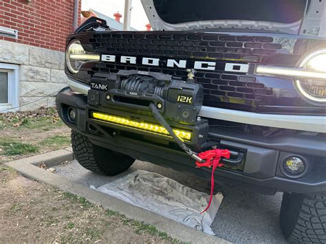 Rough Country High Mount Winch On Capable Bumper Bronco6G 2021