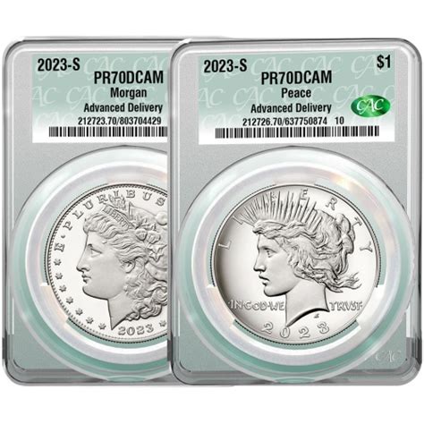 S Morgan Peace Dollar Cac Adv Delivery Pr