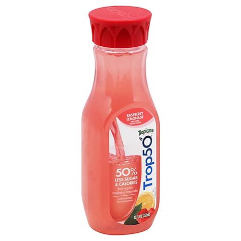 Tropicana Trop50 Juice Beverage Raspberry Lemonade 12 Fl Oz Safeway