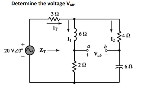 Solved Determine The Voltage Vab It I Vz Chegg