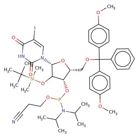 PB10839 2 O Tert Butyldimethylsilyl 5 O DMT 5 Iodouridine 3 CE