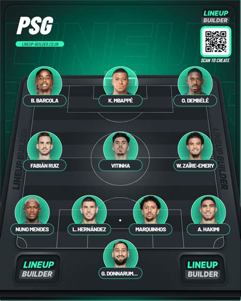 Lineup Builder Saved Football Formation