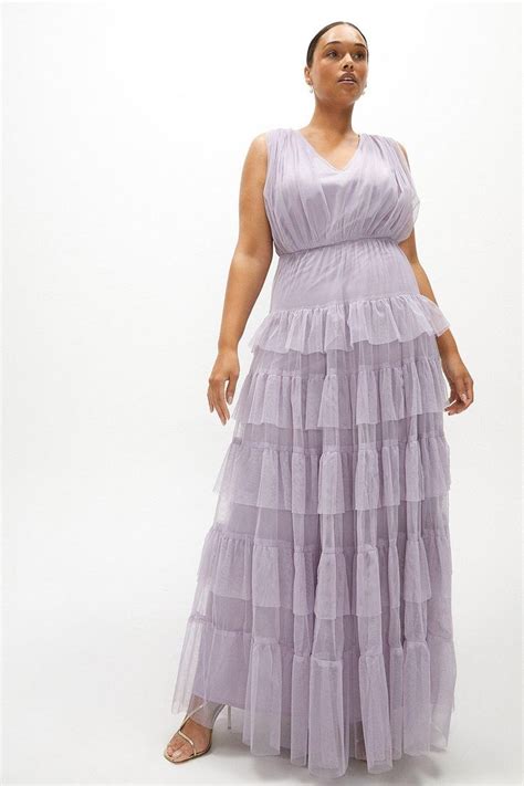 Dresses Plus Size Tulle Tiered Maxi Dress Coast Maxi Dress