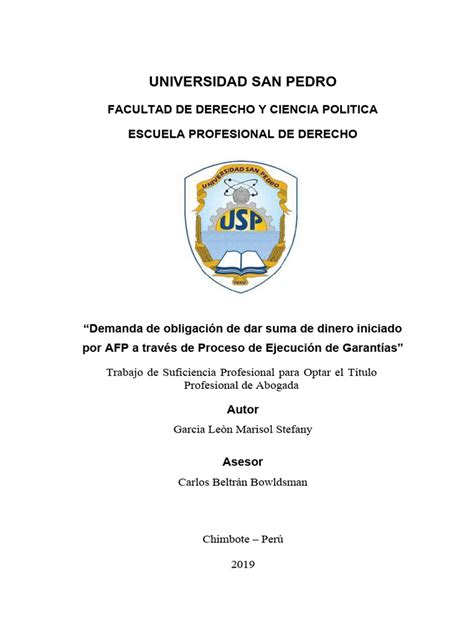 Tesis 65090 Pdf Demanda Judicial Ley Procesal