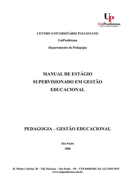 PDF MANUAL DE ESTÁGIO SUPERVISIONADO EM GESTÃO PDF filemanual de