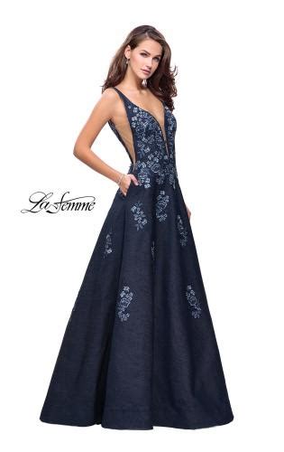 Denim Prom Dresses La Femme