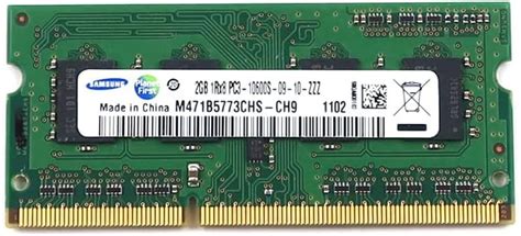SAMSUNG M471B5773CHS-CH9 PC3-10600 2GB DDR3 SODIMM Memory at Amazon.com
