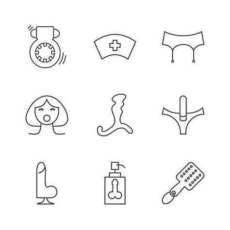 10 Ladies Vibrators Silhouette Illustrations Royalty Free Vector