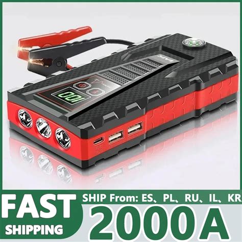 Car Jump Starter 20000mAh Power Bank 1200A 12V Portable Battery Charger