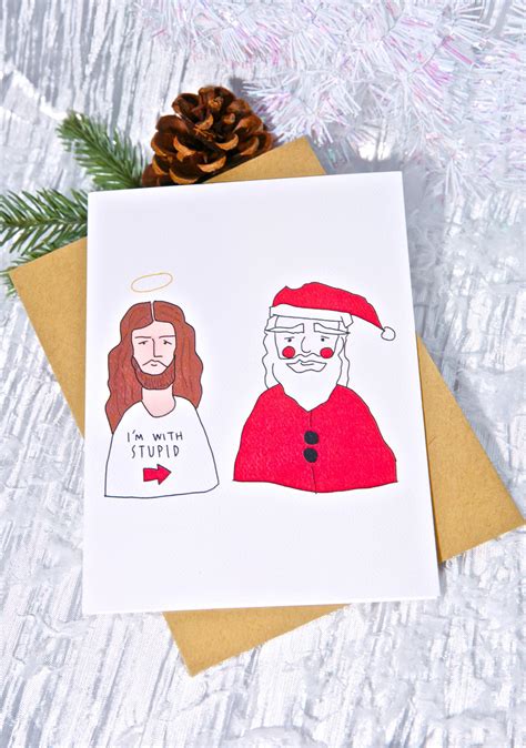 Funny Jesus Santa Christmas Card | Dolls Kill