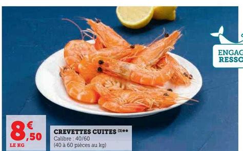 Promo Crevettes Cuites Chez U Express Icatalogue Fr