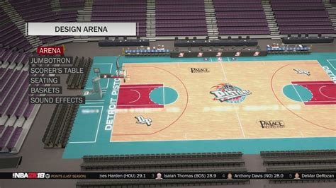 Nba K Arena Creation Detroit Pistons The Palace Of