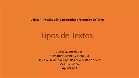 APUNTE 1 TIPOS DE TEXTOS PPT