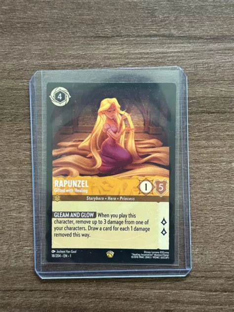 DISNEY LORCANA RAPUNZEL Gifted With Healing 18 204 Legendary