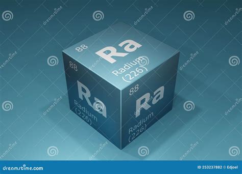 Radium 3d Rendering Of Symbols Of The Elements Of The Periodic Table Atomic Number Atomic