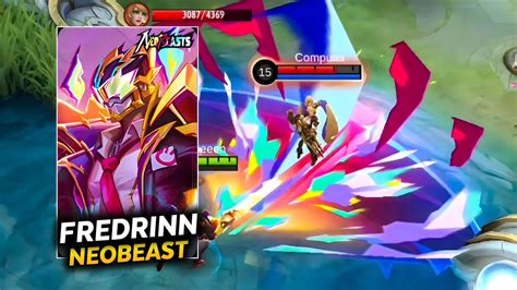 New Fredrinn Skin Neonbeast Gameplay Mobile Legends Bang Bang