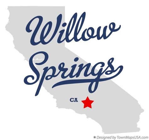 Map of Willow Springs, CA, California