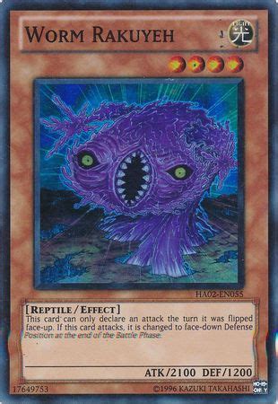 Worm Rakuyeh HA02 EN055 Super Rare Unlimited Imperium TCG