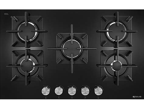 Jenn Air 30 Black Glass 5 Burner Gas Cooktop Jgc2530eb