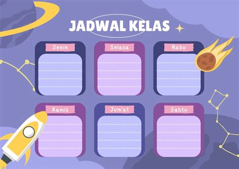 Halaman 4 Gunakan Template Jadwal Pelajaran Keren Gratis Canva