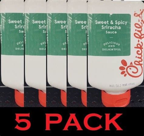 5x Chick Fil A Sweet And Spicy Sriracha Sauce 16 Fl Oz Bottle 5 Pack Ebay