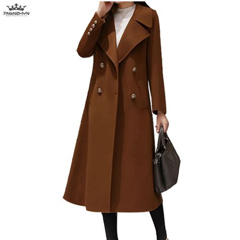 Cashmere Coat Female 2019 Winter Plus Size 5xl High End Woolen Outerwear Double Breasted Women