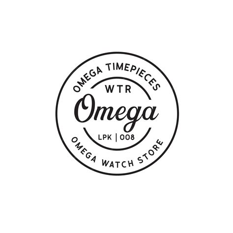 Premium Vector | A logo for omega timepieces with the omega logo.