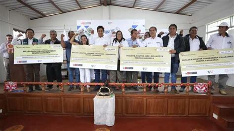 Cajamarca Midagri suscribe convenios con cuatros núcleos ejecutores