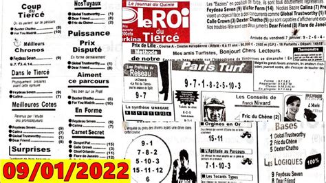 Pronostic Pmu Quinte Du Jour Dimanche Janvier Vincennes