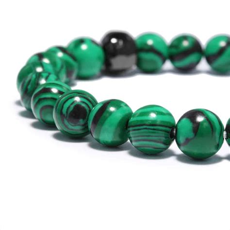 Bracelet Malachite 6mm Bracelet Pierre Lithothérapie