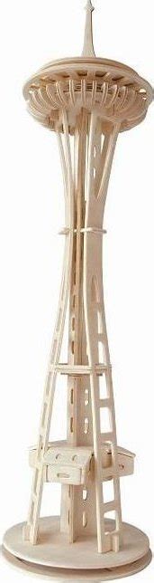 Wooden Toy Wck 3d Puzzle Space Needle V Seattlu E Shop Maxmaxcz