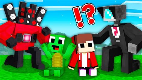 Mikey Jj Were Adopted By Cameraman And Speakerman In Minecraft