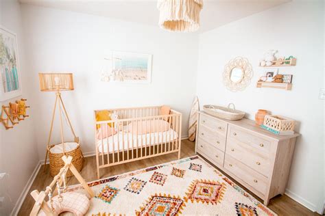 Coastal Bohemian Baby Girl Nursery Tour Abby Saylor Armbruster