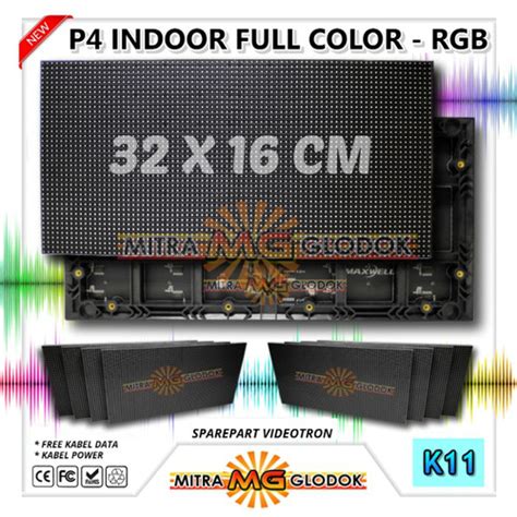 Jual P4 LED DISPLAY PANEL MODUL P4 INDOOR RGB FULL COLOR HUB 75 K11