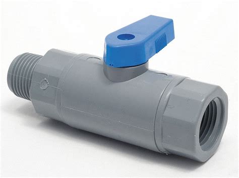 Grainger Approved Ball Valve Pvc Inline Piece Pipe Size In