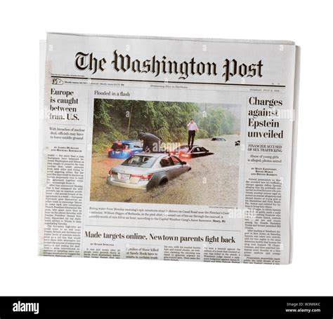 The washington post paper front page hi-res stock photography and ...