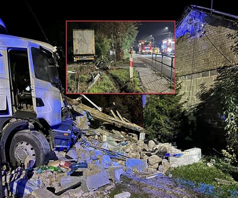 Tragedia Pod Gr Jcem Kierowca Tira Wjecha W Budynek Latek Nie