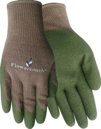 Red Steer Glove Company Flowertouch Rubber Palm Women S Gloves Green