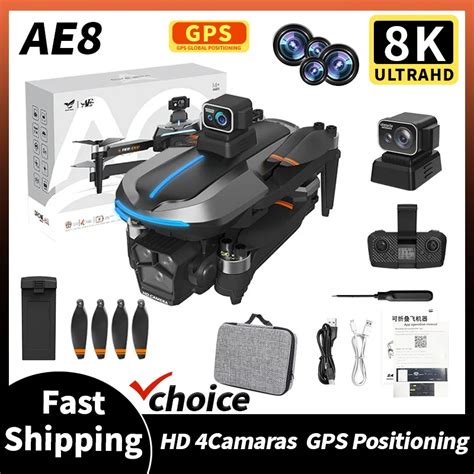 Geetha Ae8 Evo Drone 5g Professional 360 All Round Obstacle Avoidance