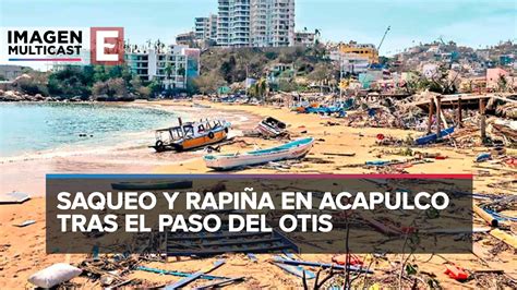 Lo Último Tragedia En El Puerto De Acapulco Por El Paso Del Huracán Otis Youtube