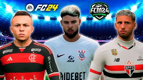 EAFC 24 PATCH FCM BRASILEIRÃO V3 KITS ATUALIZADOS COMO JOGAR