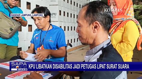 KPU Bandar Lampung Libatkan 3 Penyandang Disabilitas Jadi Petugas Lipat